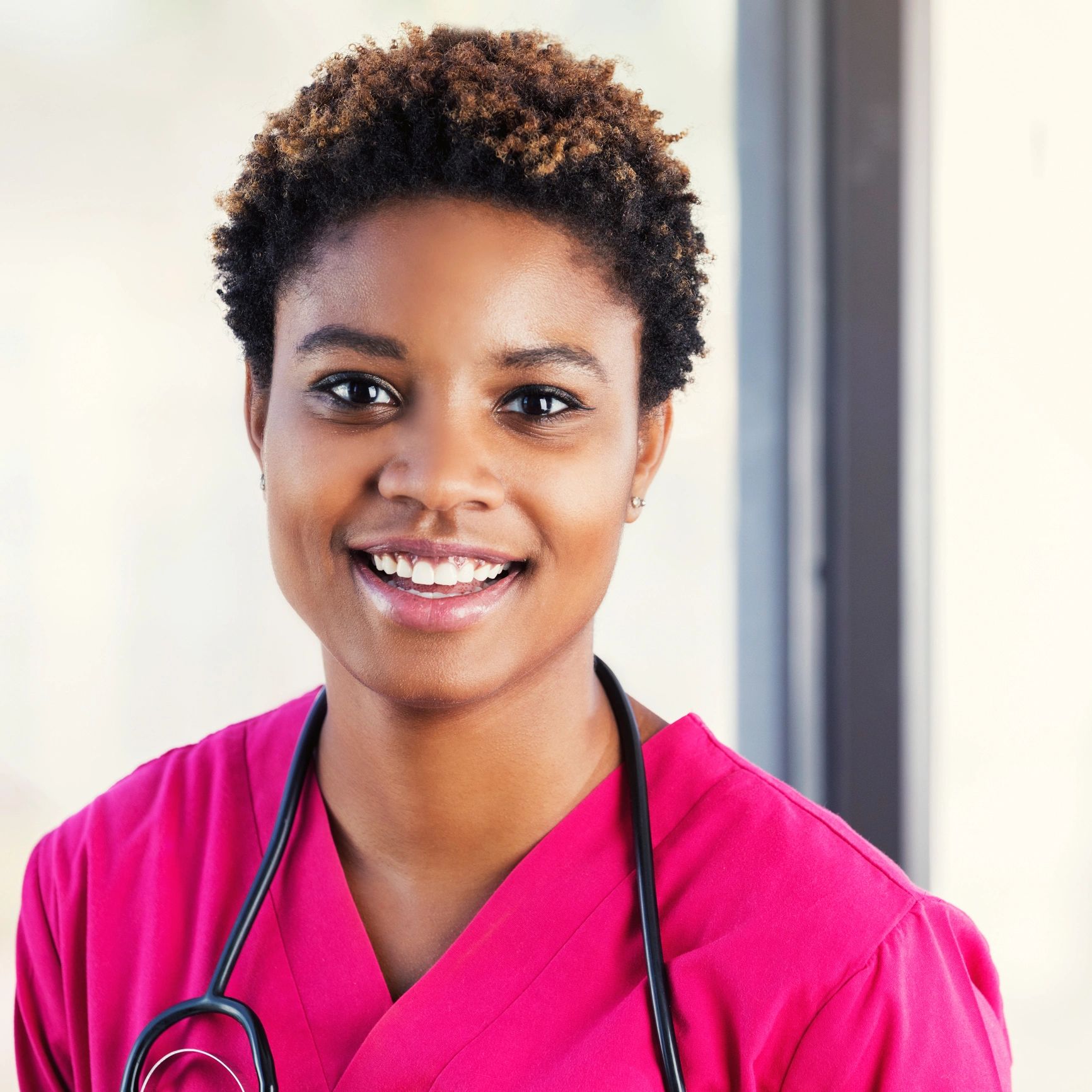 Smiling clinician portrait